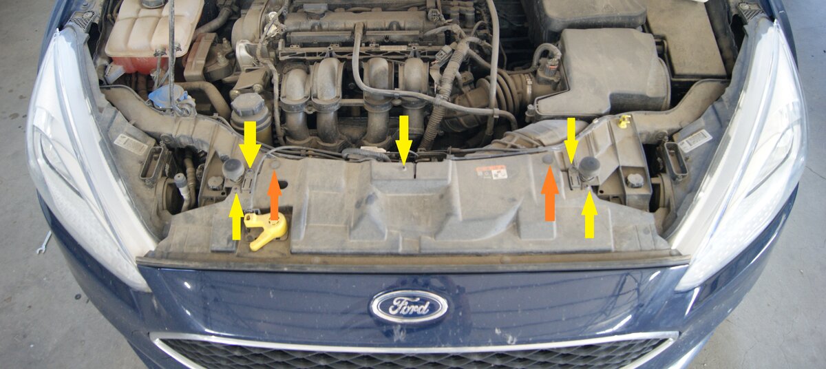 Как снять передний и задний бампер Ford Fusion (после 2012 года)