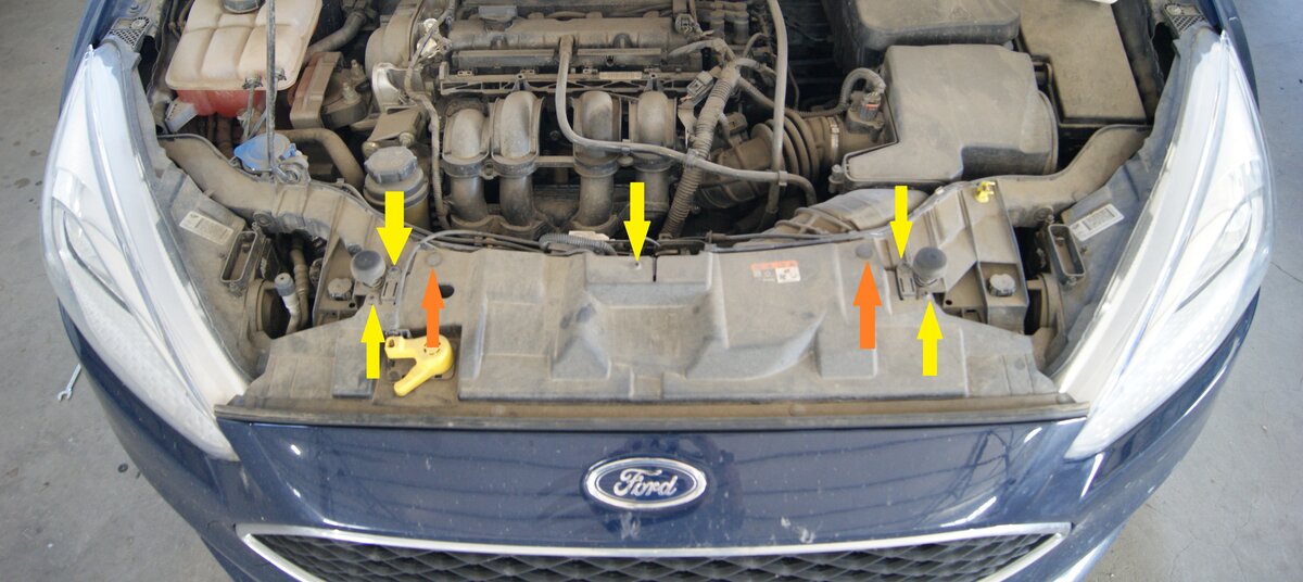 подкапотное пространство форд фокус 2 1 6
