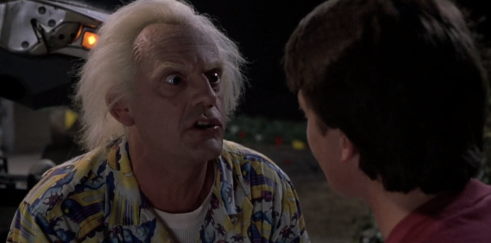 Кадр из фильма "Назад в будущее"