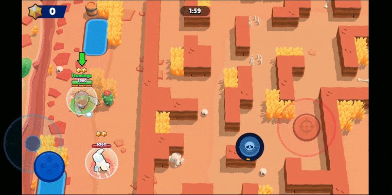 Запись боя в режиме «Одинокая звезда» из Brawl Stars