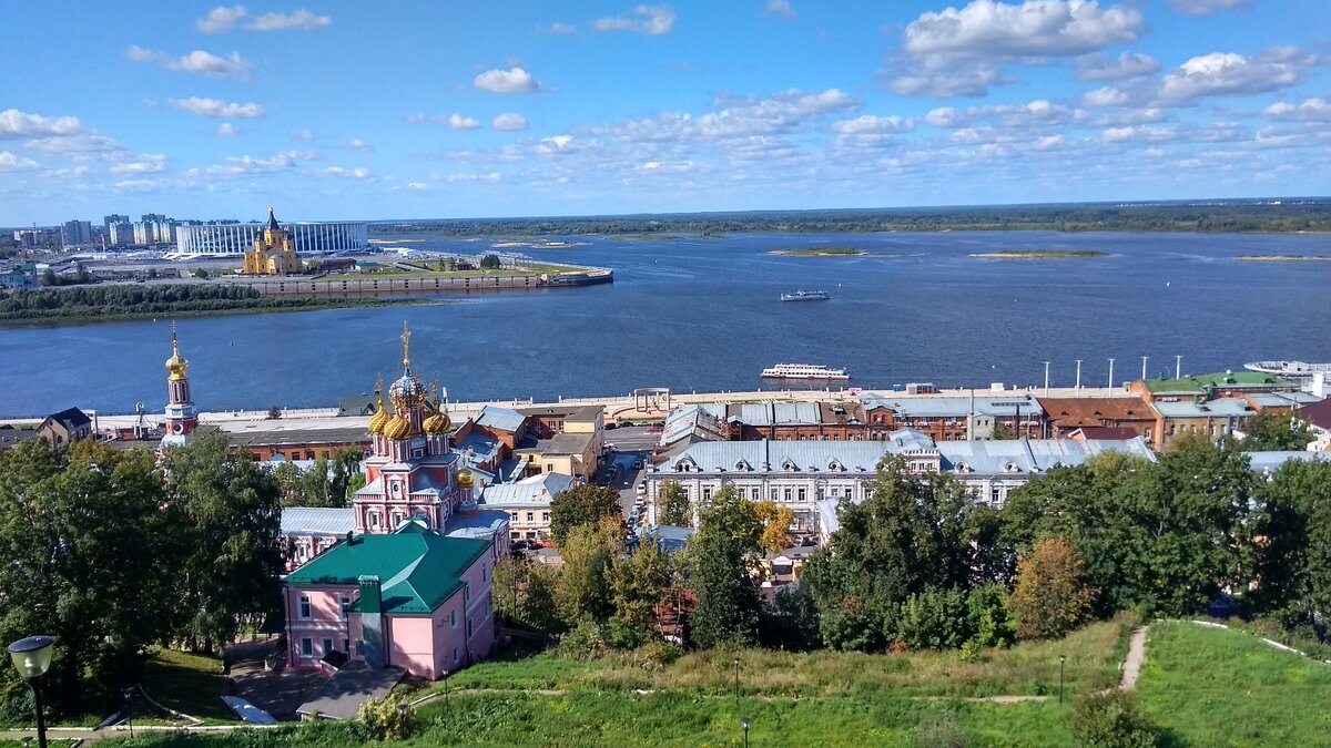 Вот она Нижегородская стрелка.