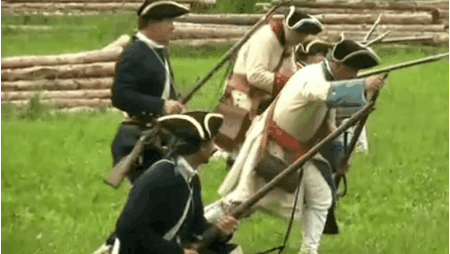 Стрельба из кремневого мушкета и в наши дни непростое занятие, 3 осечки на выстрел при хорошей погоде
