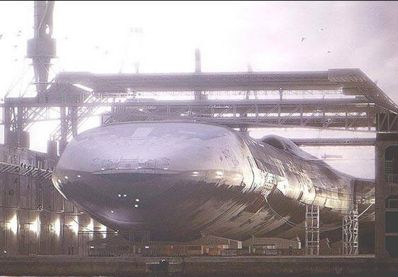 художественное изображение корабля "Солнечный Страж"   