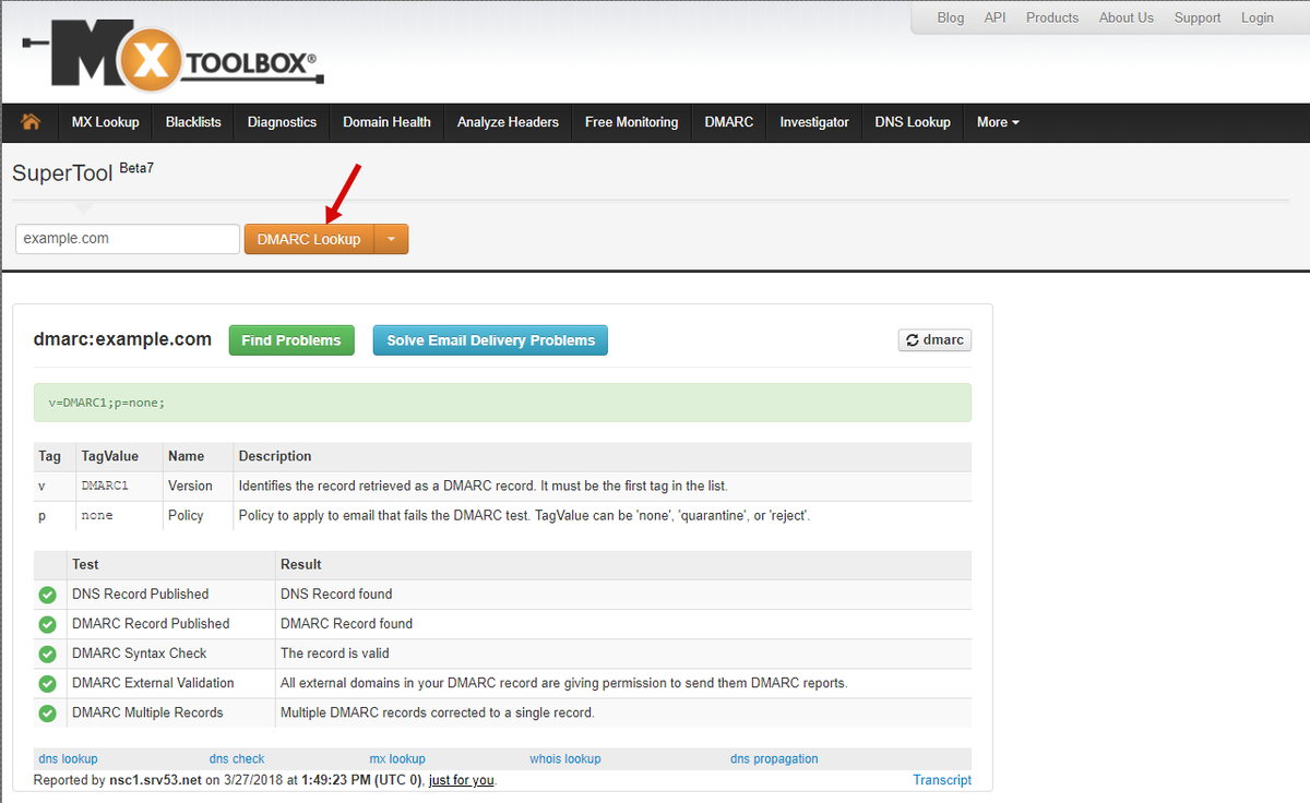 Check domain dns records. Проверка DMARC записи домена. DNS записи. Проверить DNS домена. Пример DNS записи.