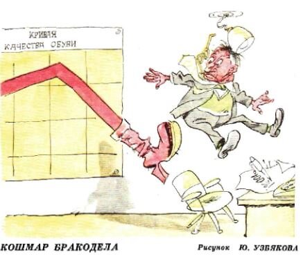 Рисунок Ю. Узбякова, "Крокодил" №12, 1976