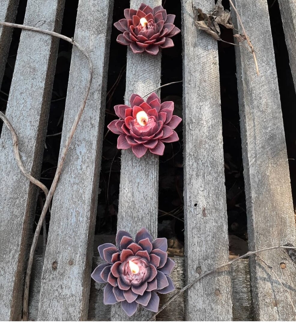 Свечи из цветного воска