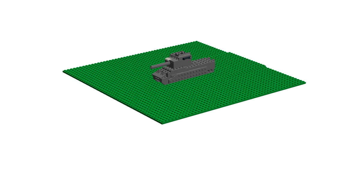 Вот такой танк я создал в программе Lego Digital Designer