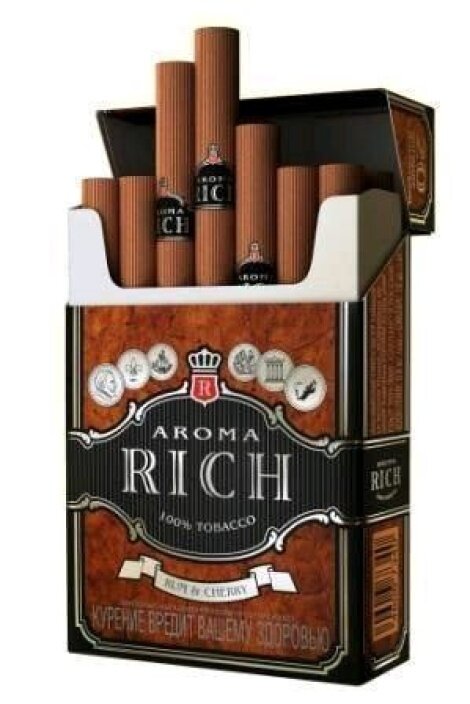 Коричневые сигареты с приятным запахом. Сигариллы Aroma Rich. Сигареты Aroma Rich вкусы. Сигареты Арома Рич вишня. Арома Ричмонд сигареты.