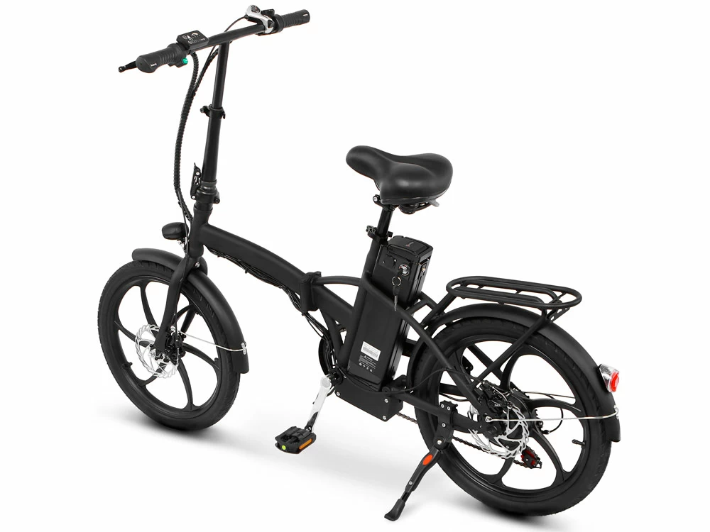 Велосипед выглядит очень компактным