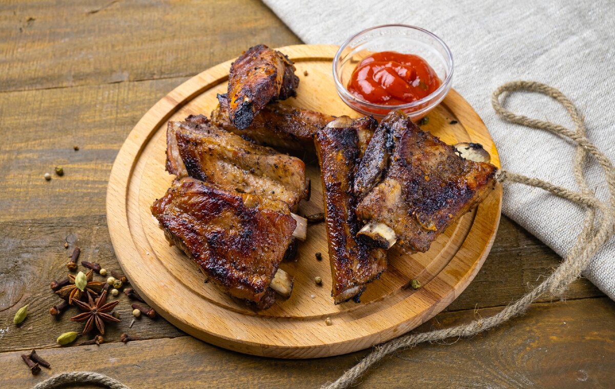 Ароматные, вкусные, нежные ребрышки в глинтвейне