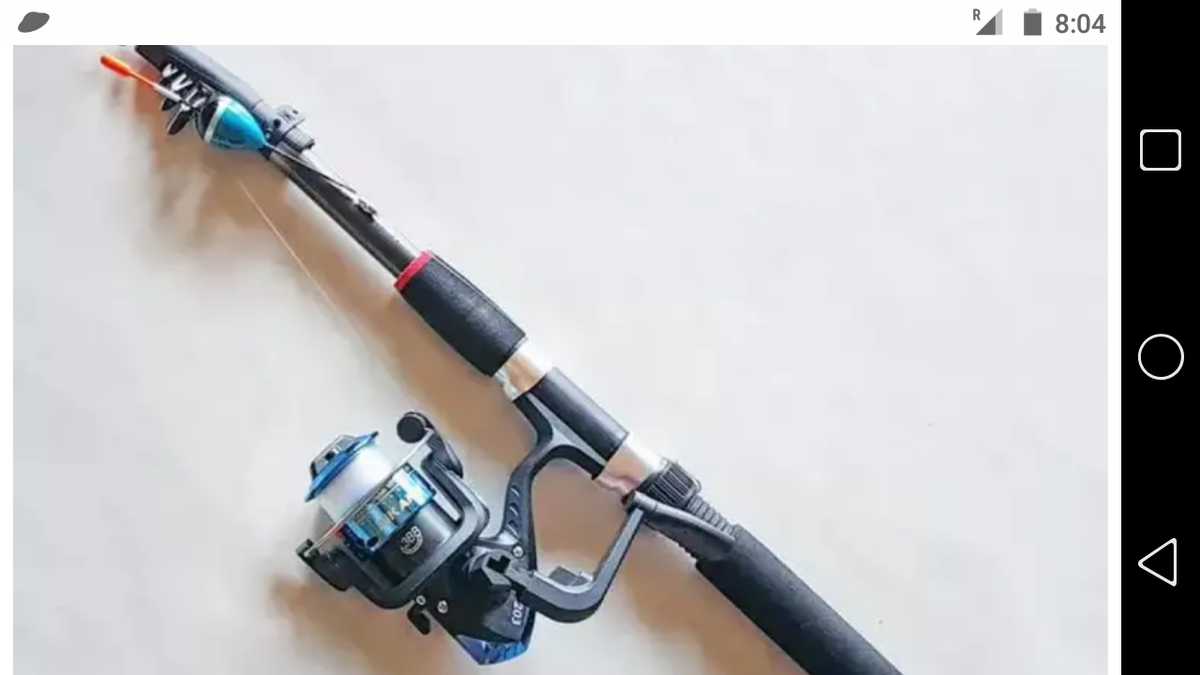 фото Удочка телескопическая с кольцами на карася