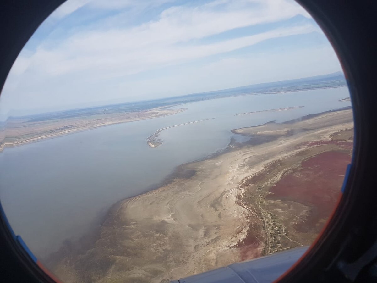 Азовское море с самолета