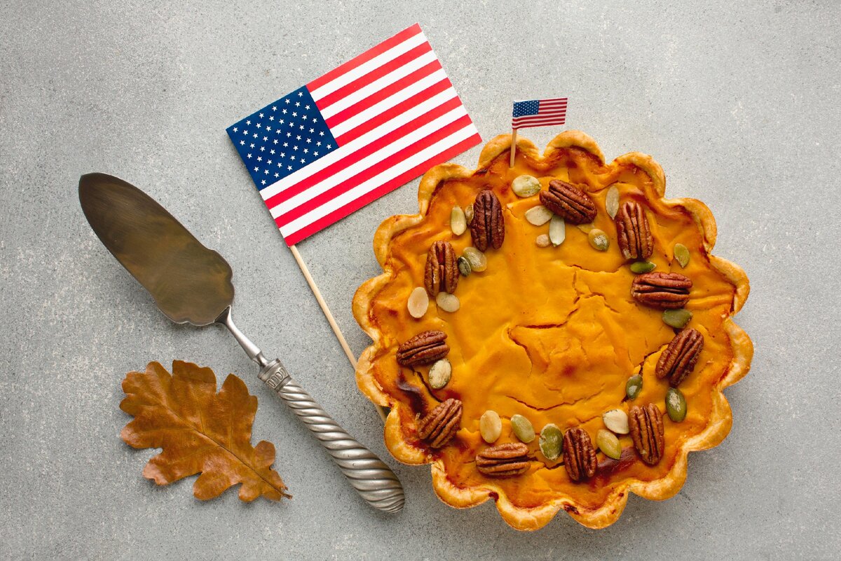 Happy Thanksgiving тыквенный пирог