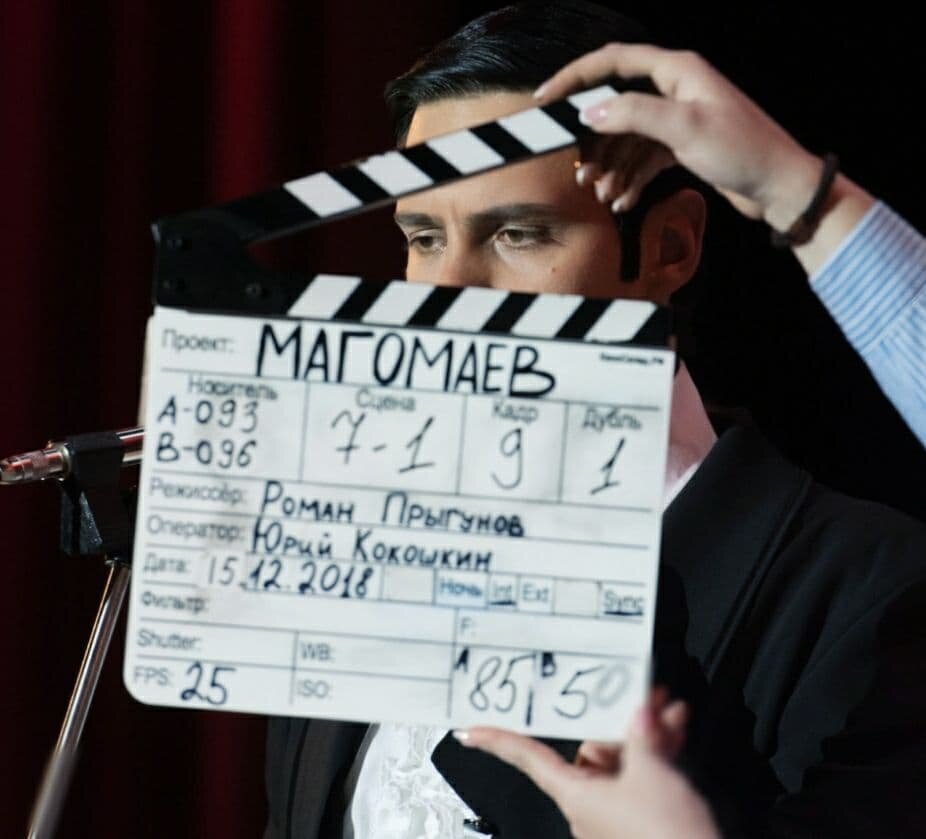 Фото со съёмок сериала "Магомаев" Милош Бикович в роли Муслима Магомаева