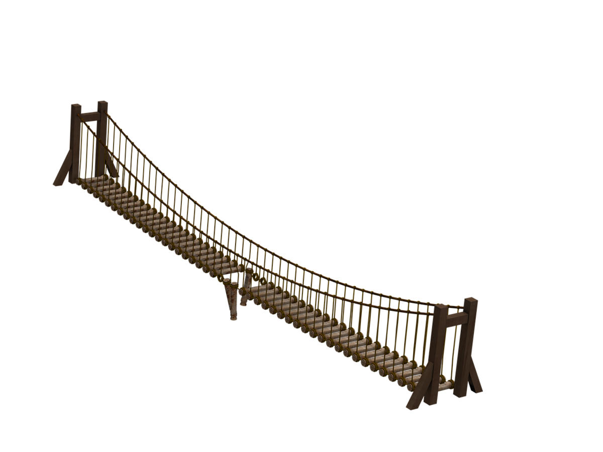 Картинка мост на прозрачном фоне. Подвесной мост сбоку. Подвесной мост вид сбоку. Подвесной деревянный мост. Мост на белом фоне.