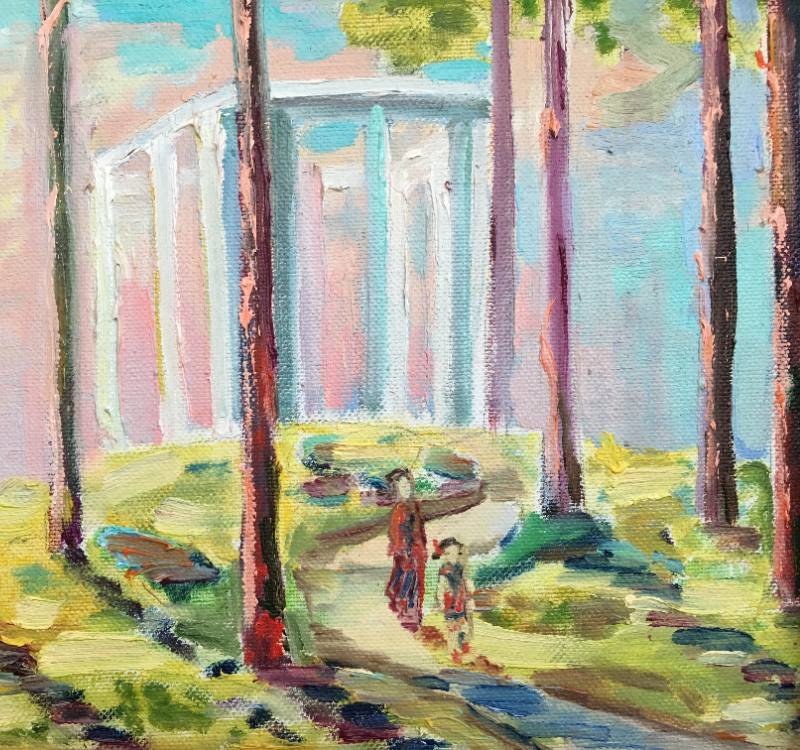 Сосны в Крыму. Холст, масло. М.В. Беляева