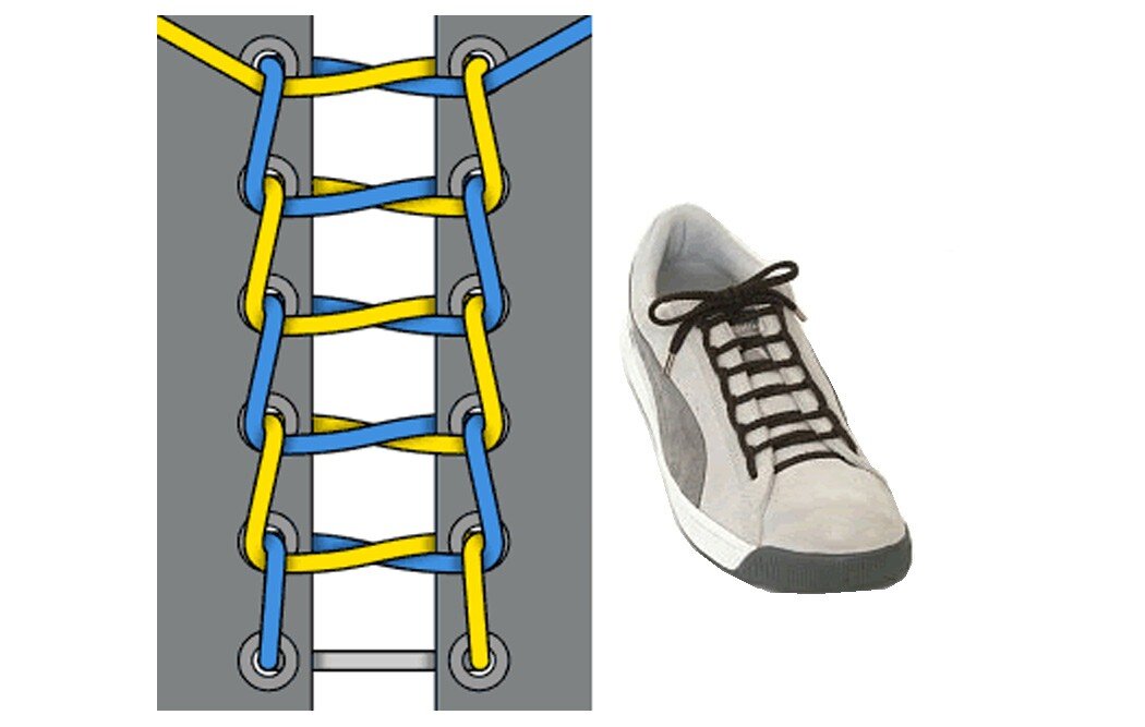 Красиво шнуровать кроссовки пошагово