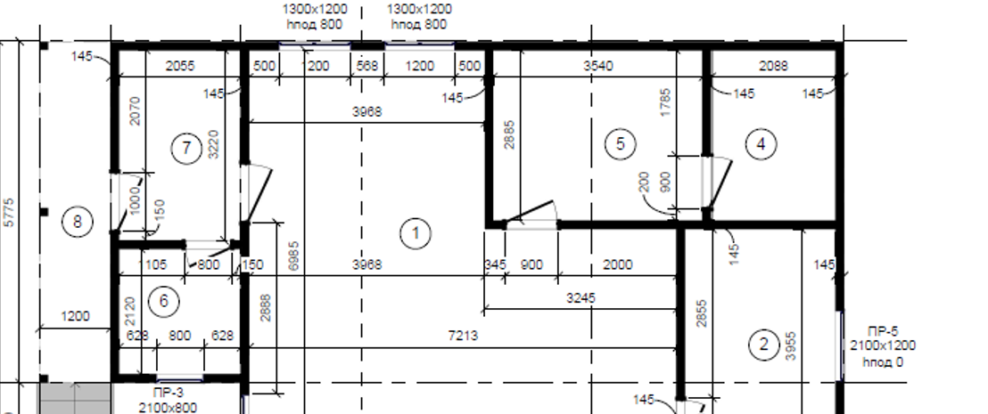 Фрагмент финального проекта дома. Когда приступим к фундаменту, уже обсудим проект дома очень подробно