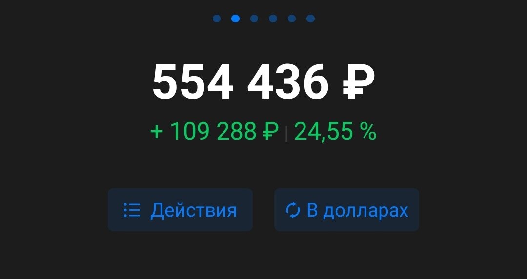 Портфель на данный момент