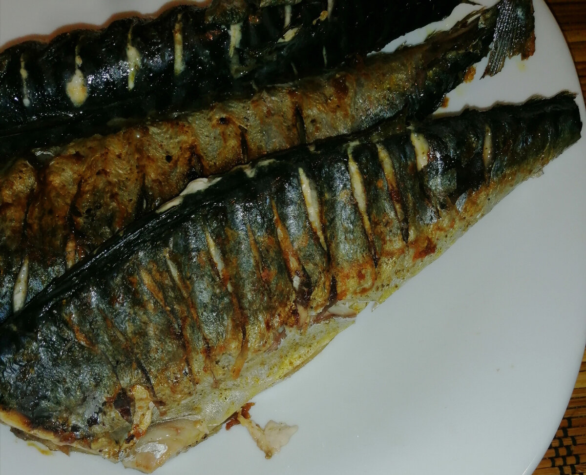 Сельдь на гриле