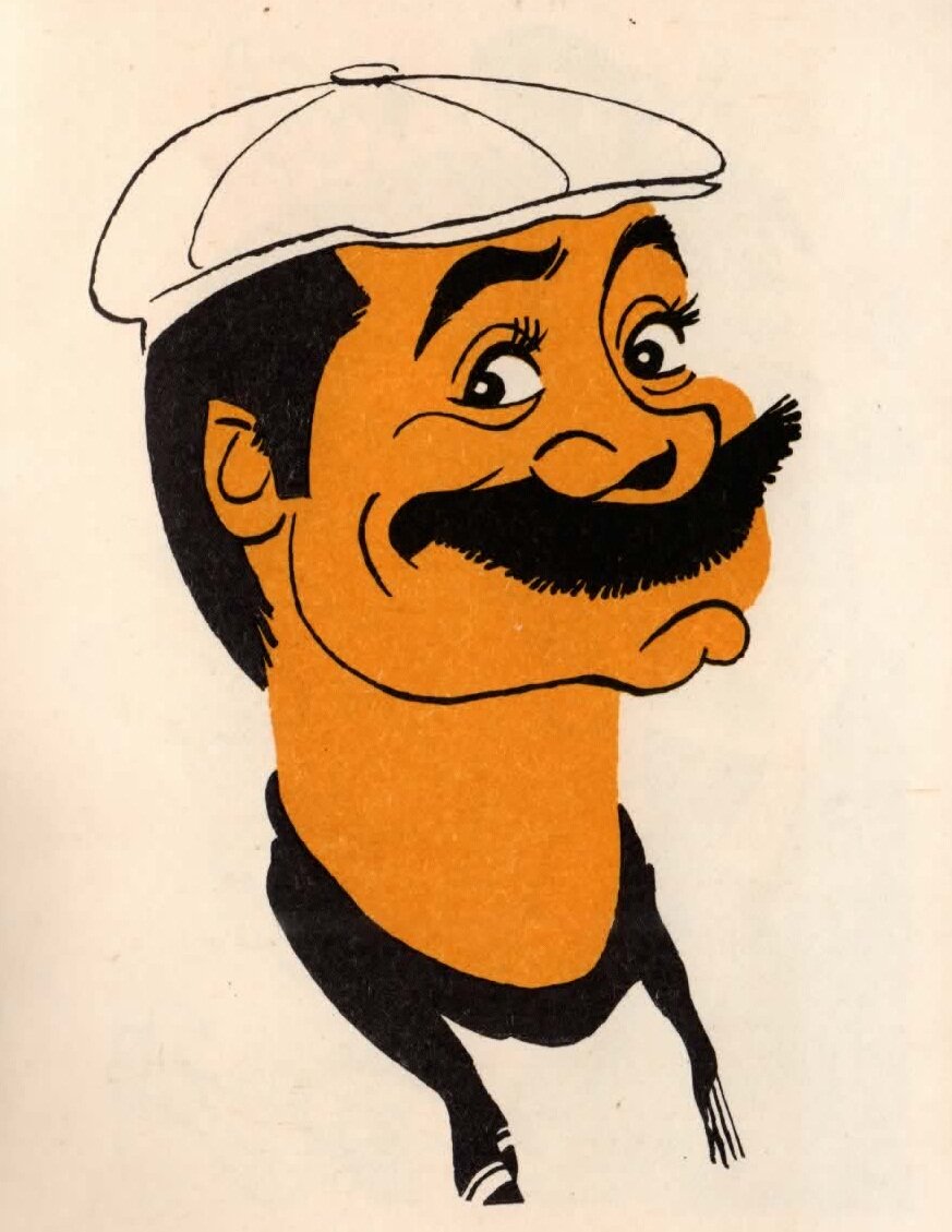 Нашла книгу с советскими шаржами. Угадаете звезд СССР? А я подскажу ...