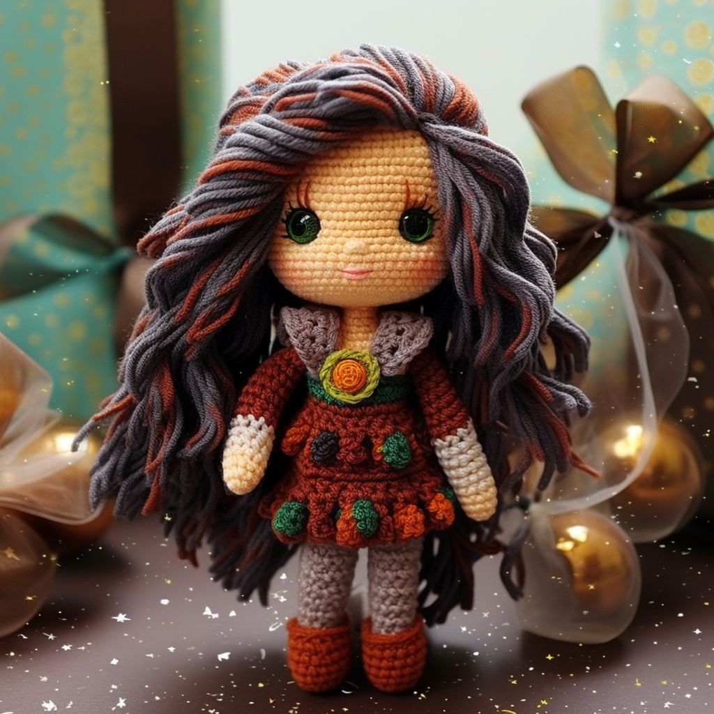 Вязаная кукла Элины Майер (Финляндия) 