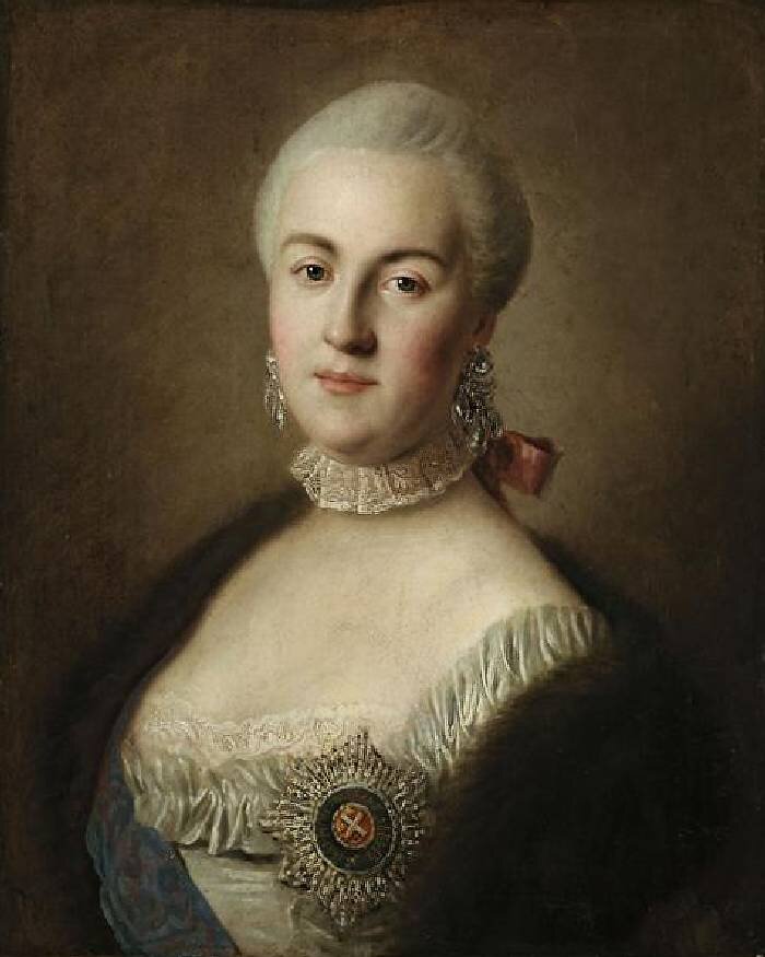 Великая княгиня Екатерина Алексеевна (будущая Екатерина 2). 1761г.