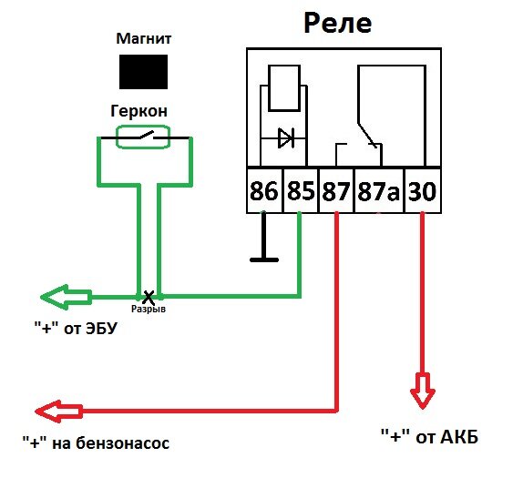Схема управления реле герконом - 85 фото