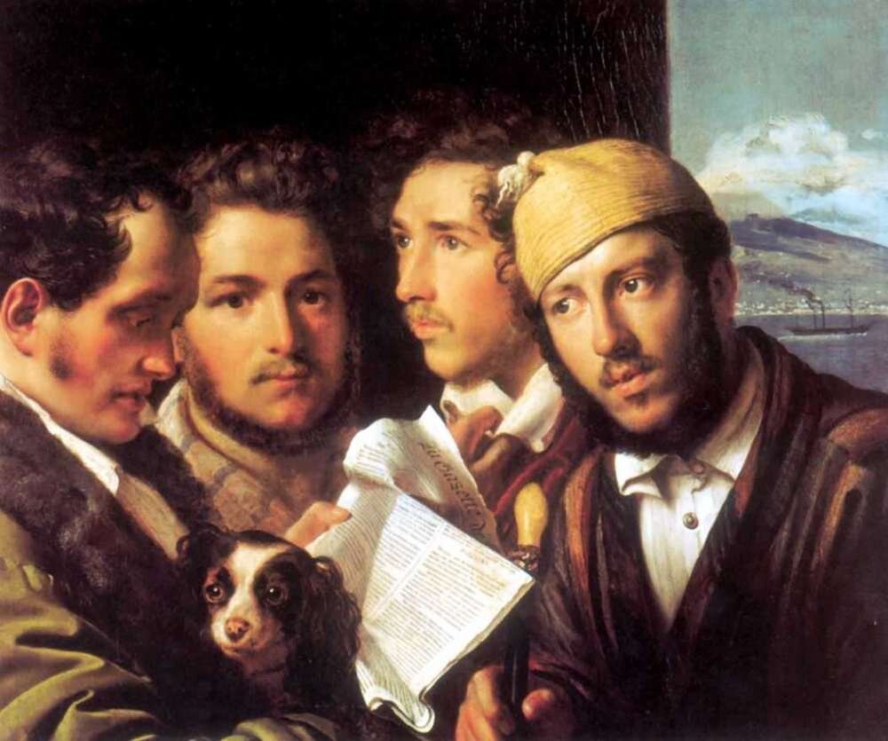 Читатели газеты. 1831. Художник Орест Кипренский