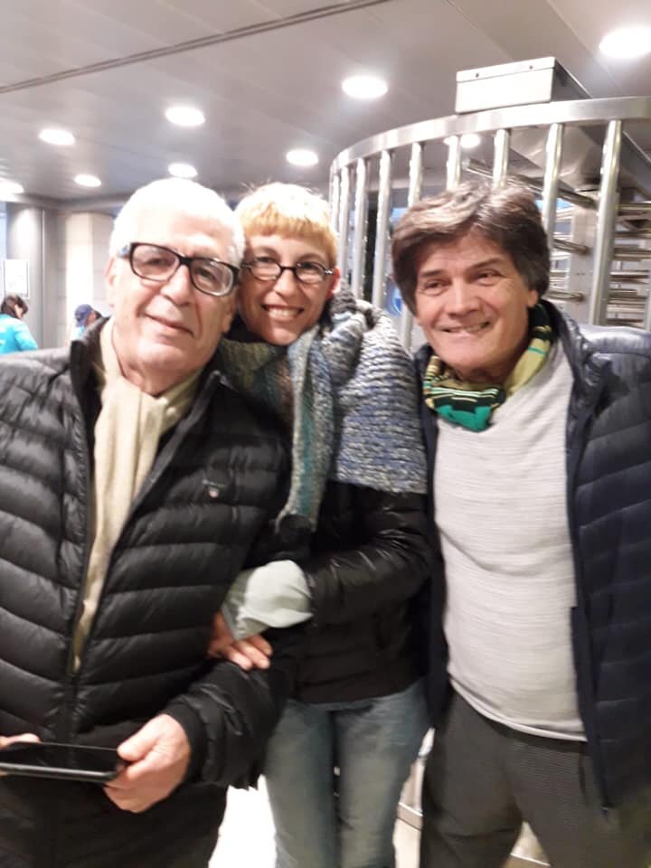Мы с Vilena Leus Ben David и её мужем. Лучшие проводы Старого года и встреча Нового в моей жизни. 
