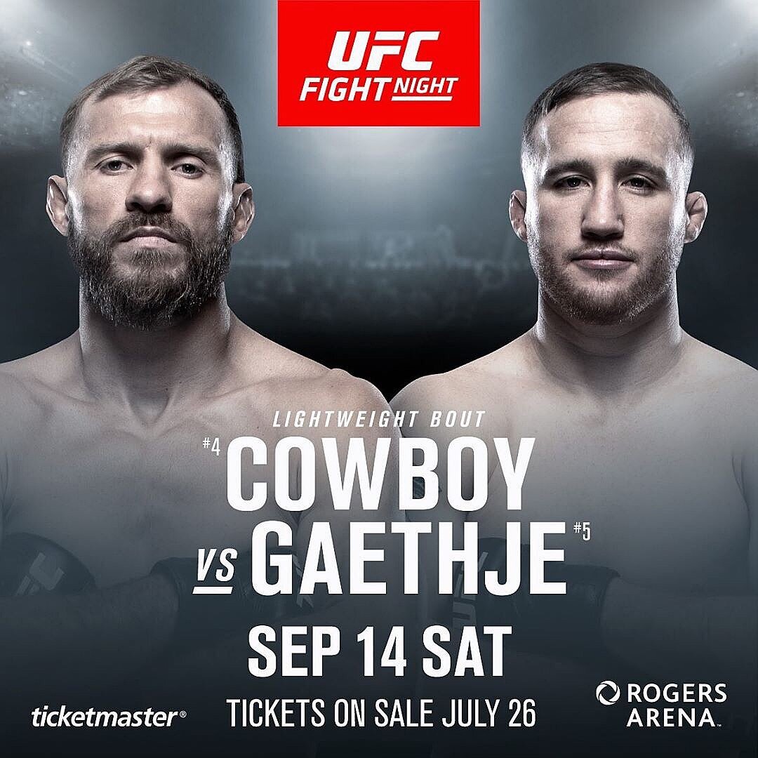 Официальный постер перед боем.