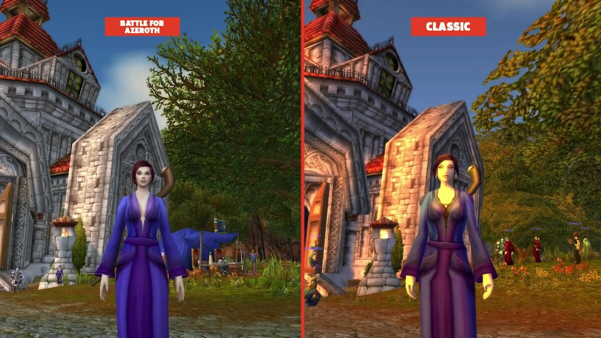 Classic vs. Classic vs actual.