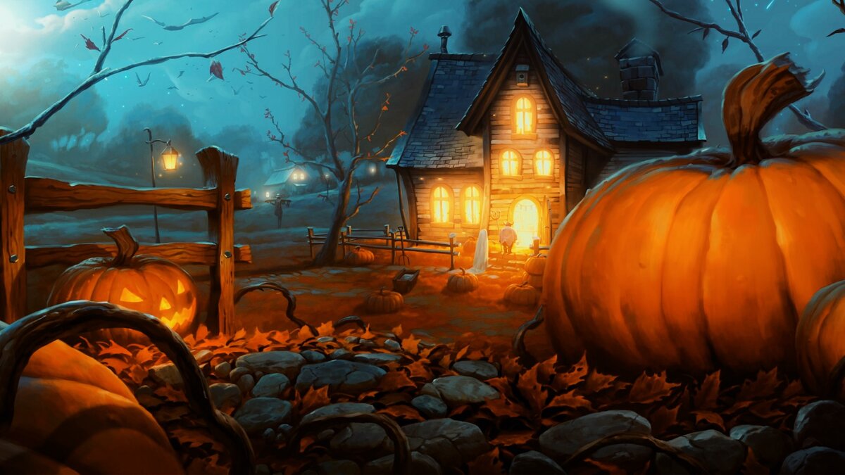 Кадры из фильмов со светильниками Джека