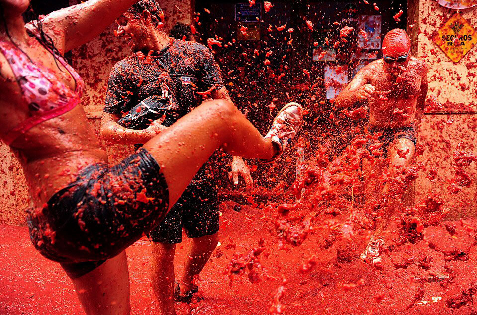 Фестиваль La Tomatina. Фото взято из открытых источников