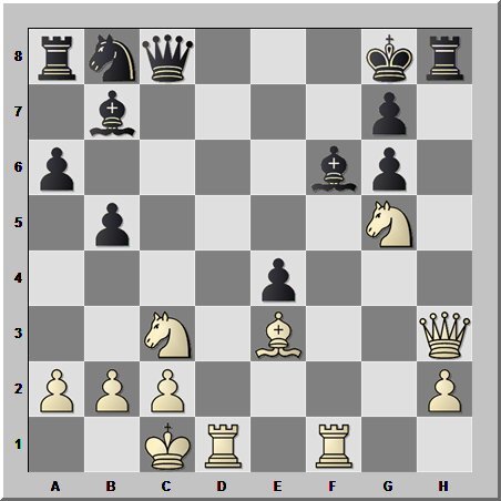 Белые начинают и выигрывают