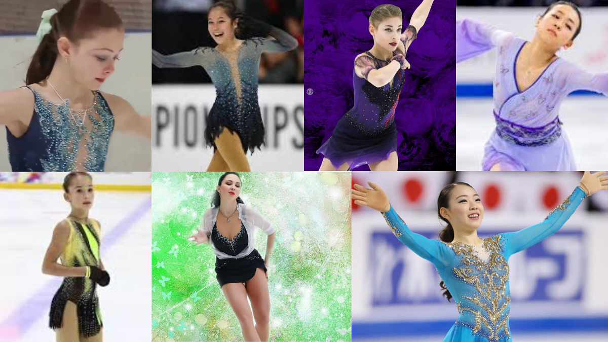 На Фото Фигуристки Прыгавшие Два Тройных Акселя В Одной Программе.