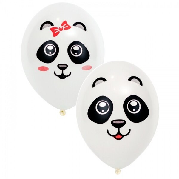 Задорный латексный шарик в виде мордочки панды с обработкой для долгого полета и доставкой