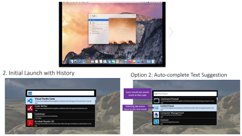 Сравнение Spotlight для MacOS и PowerLauncher для Windows 10