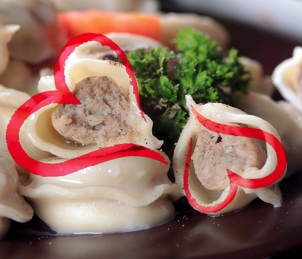 Любовь в каждом пельмешке ТМ ЕРМОЛИНО