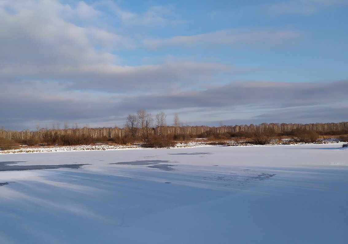 Деревня Речкина, вид на озеро.