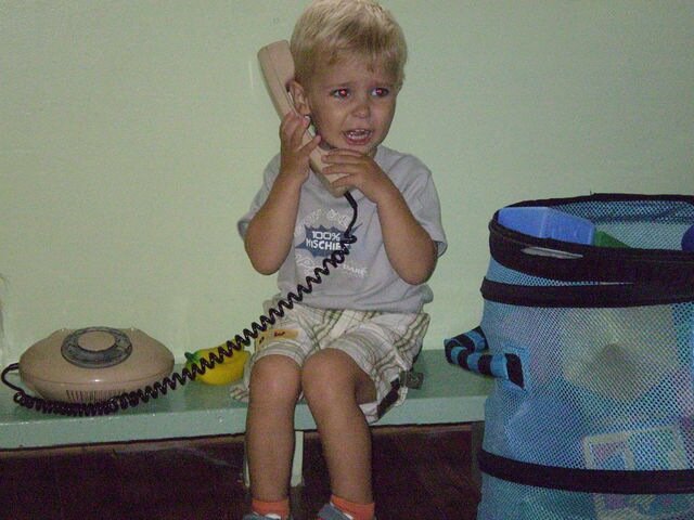 Марк первый день в яслях