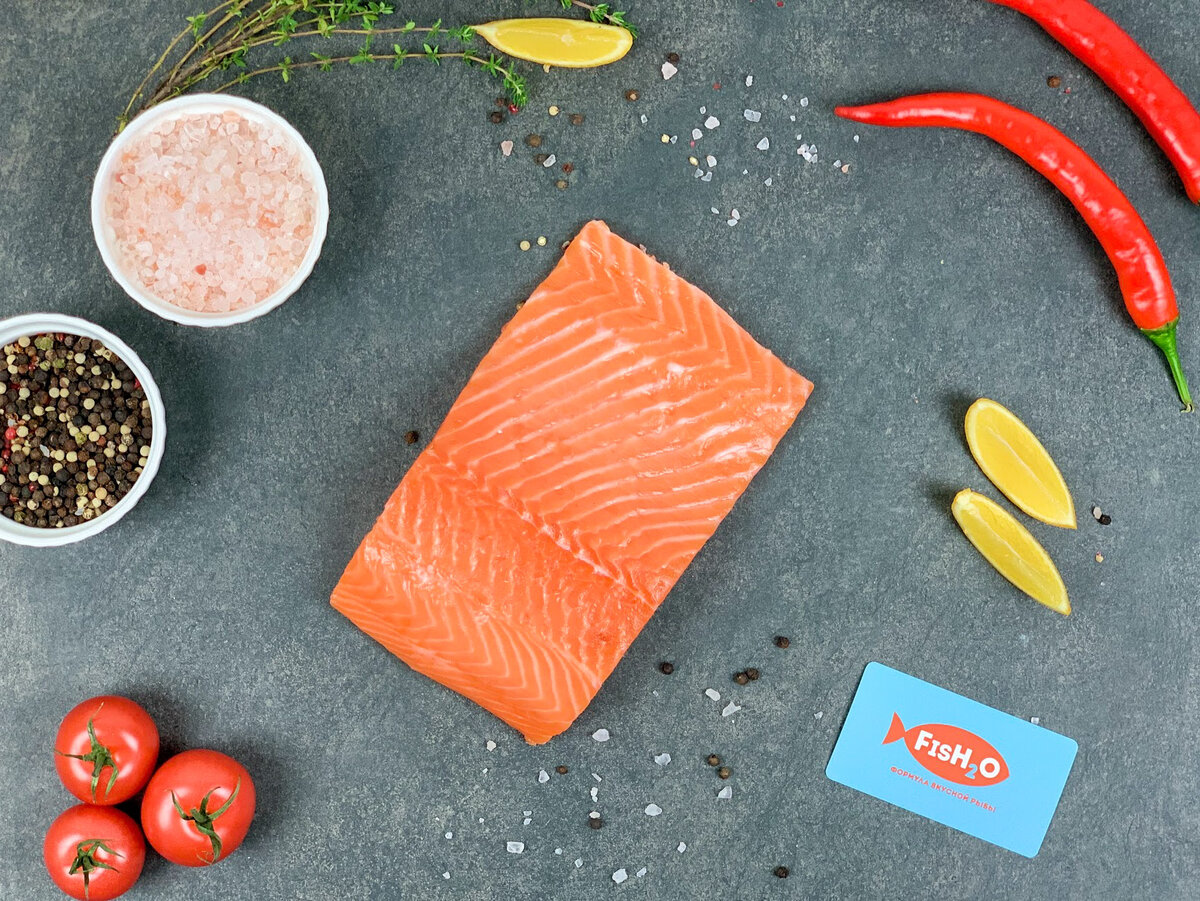 Филе-кусок морской атлантической форели из ассортимента магазина fish2o.ru