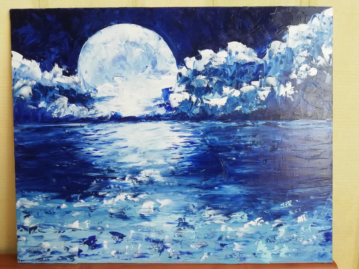 Картина "Лунный свет" написана маслом на холсте. 40х50см картина готова к продаже. 