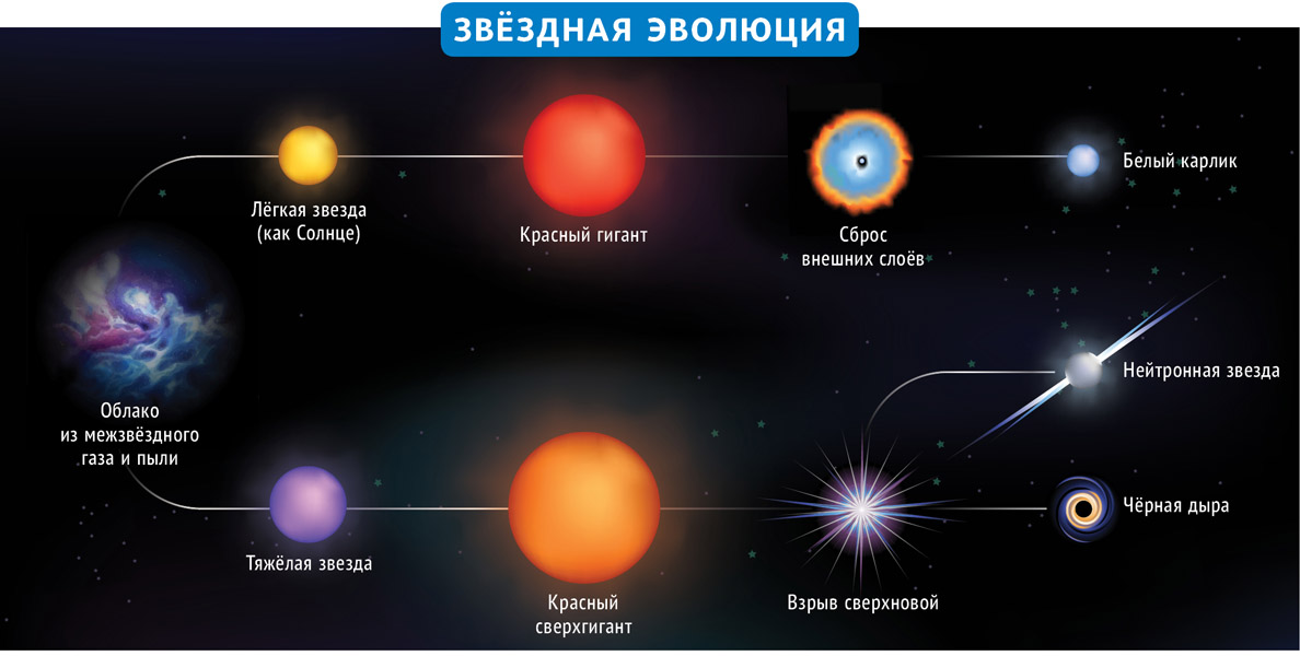 Схема развития звезд