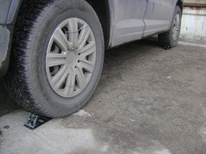 Противооткатные упоры под колеса