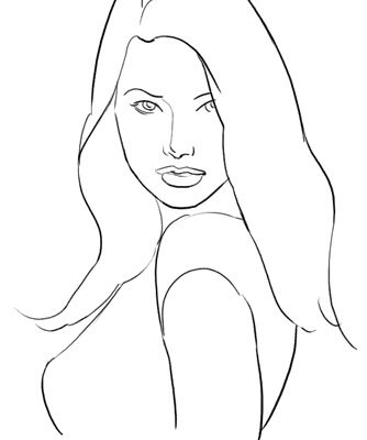 1. Прекрасная поза для начала съемки. И прекрасный способ сделать модель стройнее. Девушка стоит в профиль, голова повернута к камере, модель должна немного опустить подбородок, плечо немного приподнято, но не слишком. Между плечом и подбородком должно остаться расстояние.