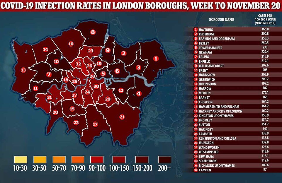 Лондон до Рождества может перейти на третий уровень ограничений в связи с пандемией Covid-19