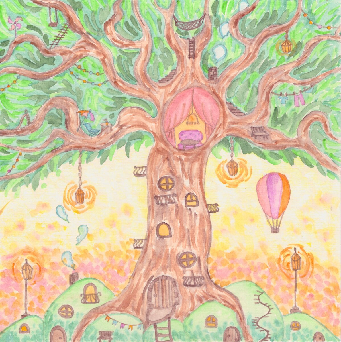 Рисунок автора | Дерево-дом