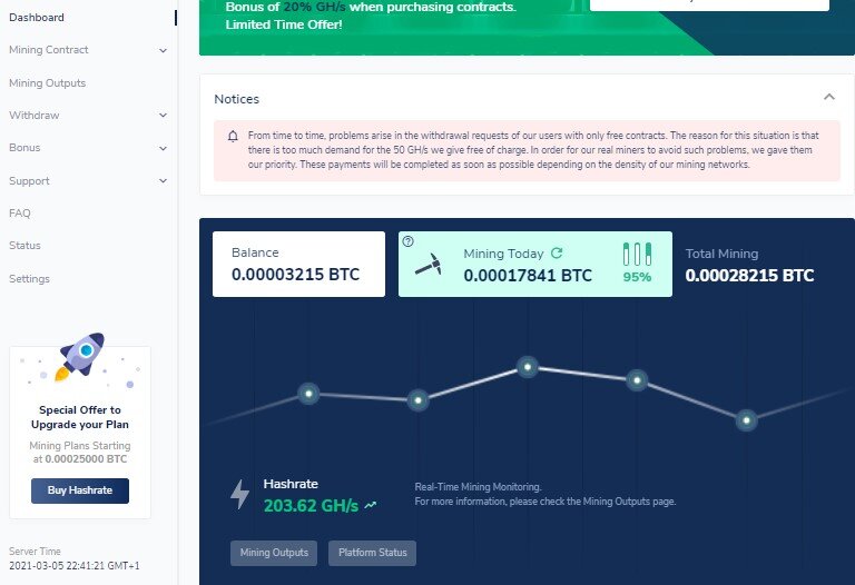 Скриншот из моего аккаунта, у меня уже 200Gh/s.