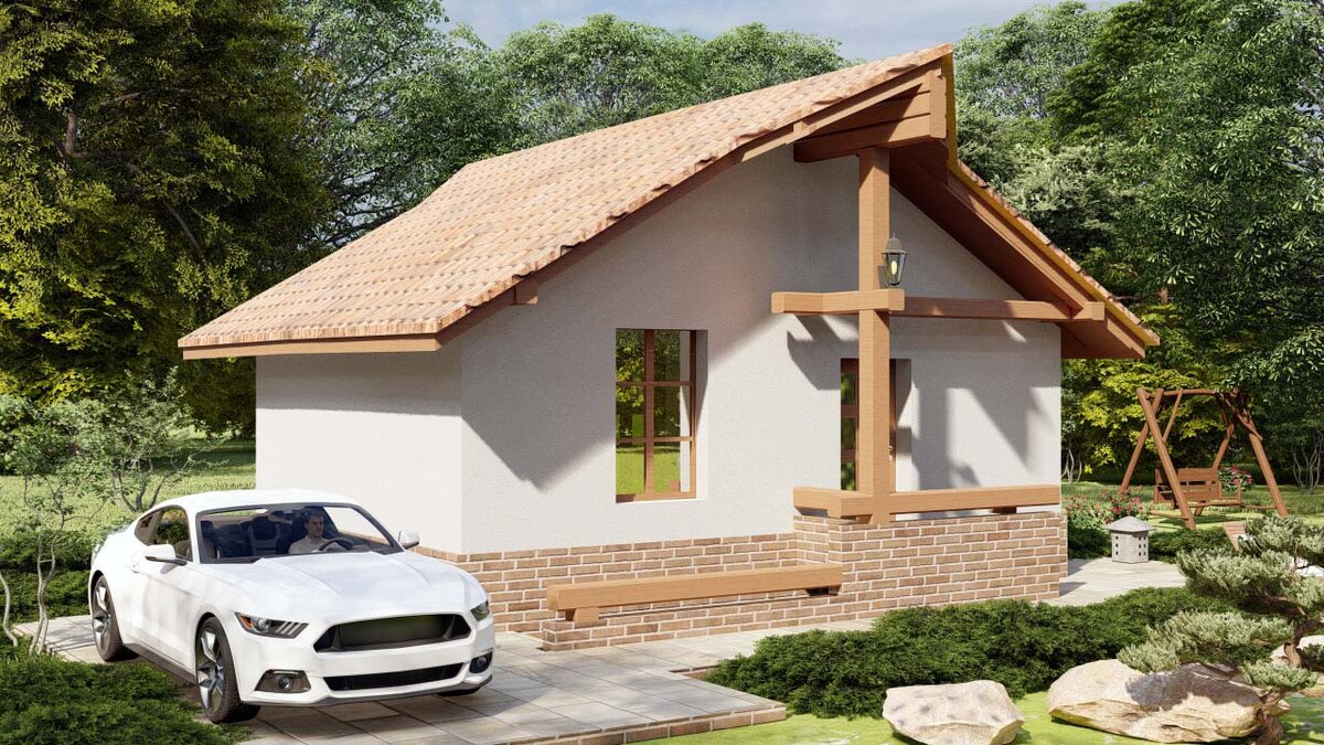 Входной фасад и вход в подвал